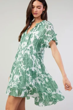 Tulip Jacquard Mini Dress