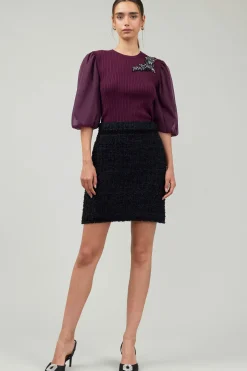 Tweed Mini Skirt