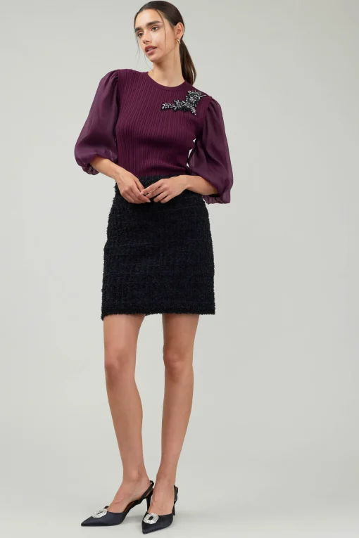 Tweed Mini Skirt