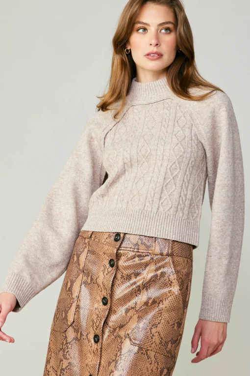Two Piece Cable Knit Sweater