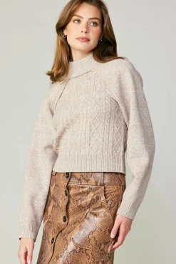 Two Piece Cable Knit Sweater