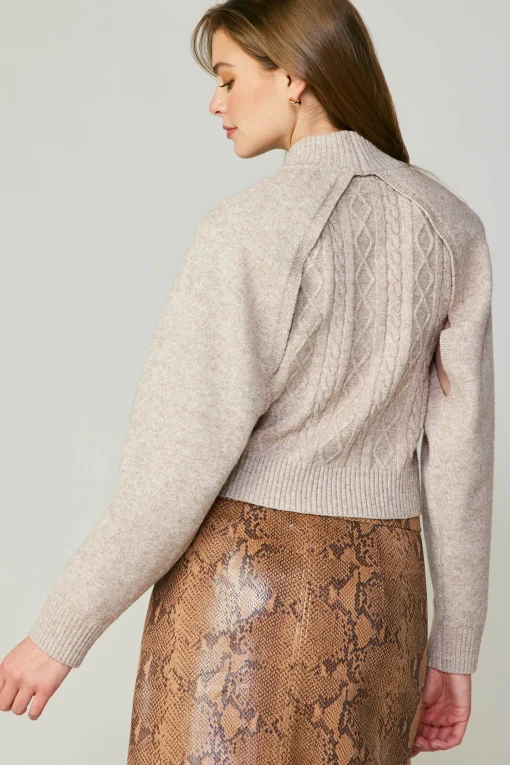 Two Piece Cable Knit Sweater