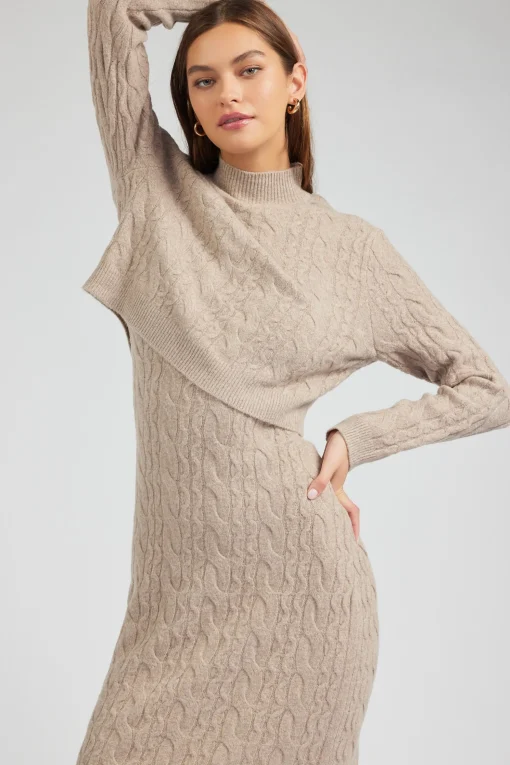 Two-piece Cable Knit Dress