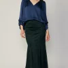 Vegan Suede Fishtail Skirt