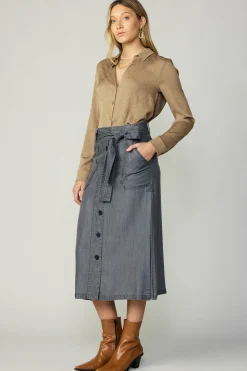 Washed Utility Skirt