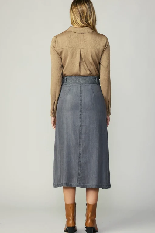 Washed Utility Skirt