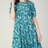 Watercolor Floral Mini Dress