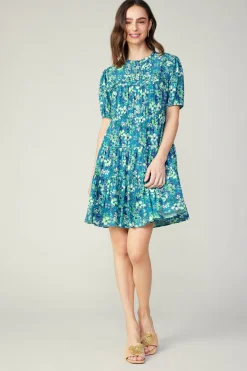 Watercolor Floral Mini Dress