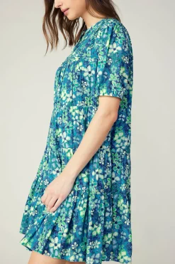 Watercolor Floral Mini Dress