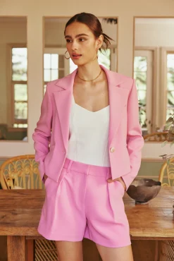 Welt Pocket Cropped Blazer