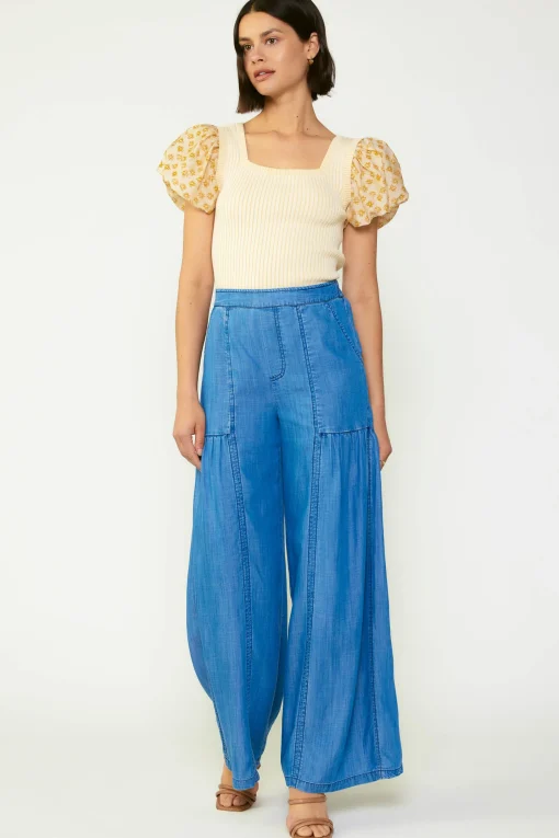 Wide Leg Tiered Pants