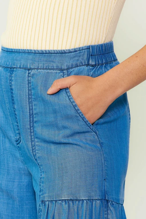 Wide Leg Tiered Pants