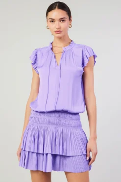 Zoey Pleated Mini Dress