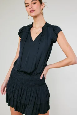 Zoey Pleated Mini Dress