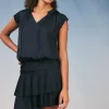 Zoey Pleated Mini Dress