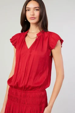 Zoey Pleated Mini Dress