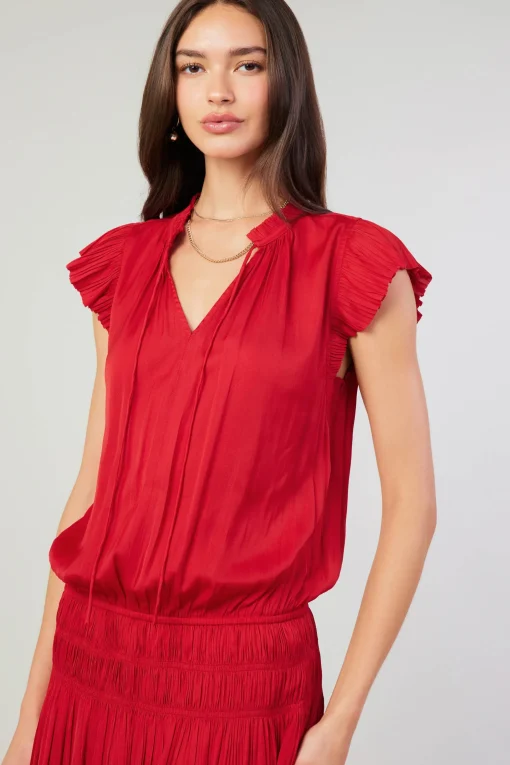 Zoey Pleated Mini Dress