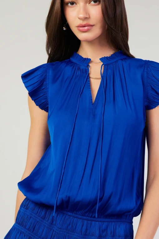 Zoey Pleated Mini Dress
