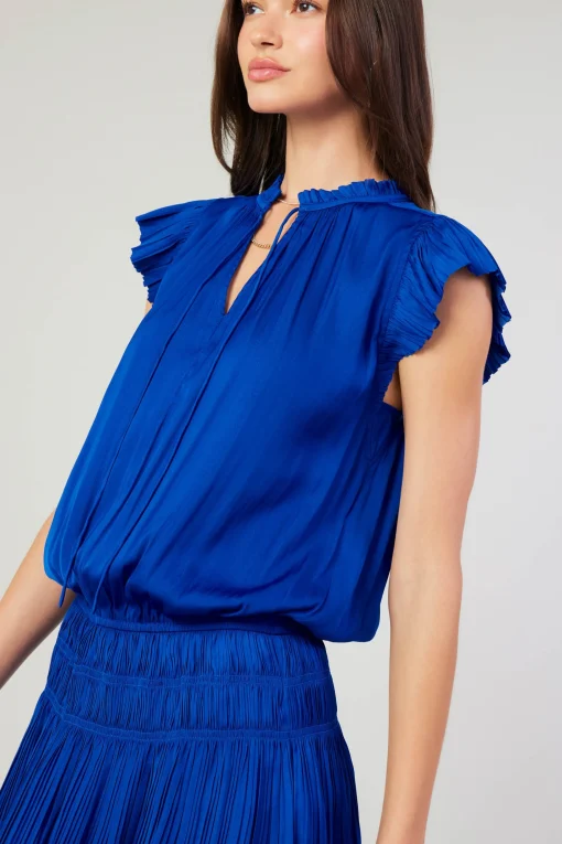 Zoey Pleated Mini Dress