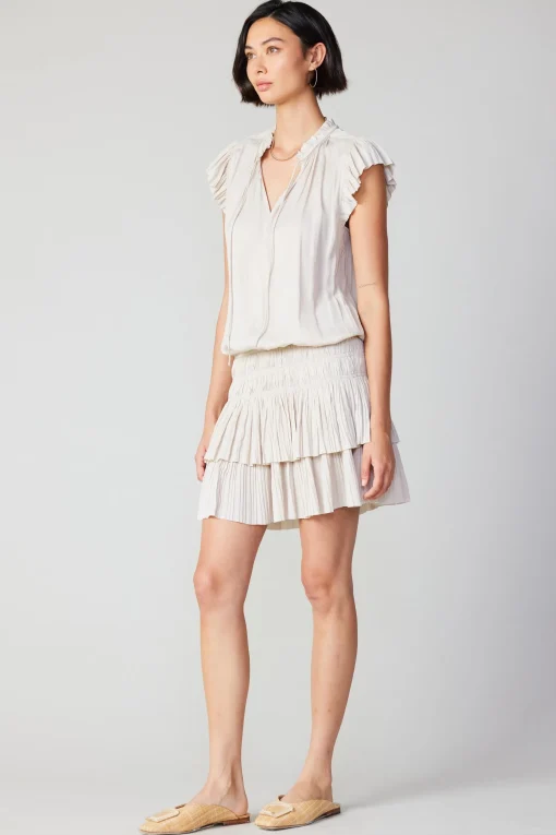 Zoey Pleated Skirt Mini Dress