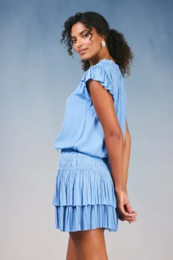 Zoey Pleated Skirt Mini Dress