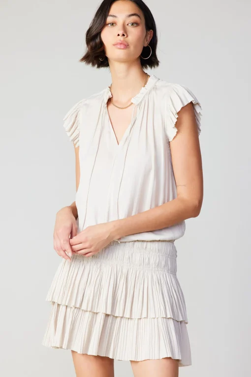 Zoey Pleated Skirt Mini Dress